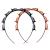 Voarge 2 pieces of hair with brackets hairstyle help headband with tooth front braid Braid Tool elegant headband for women and girls (black and brown)