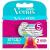 Gillette Venus Extra Smooth Snap spare parts for women's razors 2-pack 5 blades for particularly thorough hair removal and a mini handle
