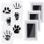 3 PCs Footprint Baby Nabance Handprint Handprint Baby Clean Touch Pfotenprint Set Dog Baby Footprint Set Footprints Baby does not come with color in contact for baby shower family gift 0-6 months 3 pieces (1 Pack)