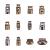 PH PandaHall 24pcs 12 Styles Alloy Toggle Stoppers Single/Double Hole Spring Loaded Stop Sliding Cord Fastener Locks Buttons for Backpacks Shoelace Replacement Antique Bronze Gunmetal 12 Styles Antique Bronze/Gunmetal