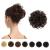 100% Human Hair Scrunchies BARSDAR Curly Messy Bun Hairpiece Extensions Wedding Hair Pieces for Women Kids Messy Bun Real Hair Updo Donut Chignons 2# Dark Brown 1 Count (Pack of 1) 2# Dark Brown
