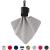 SPUDZ Classic | Microfiber Cloth Screen Cleaner and Lens Cleaner | Open Bottom | Black | 6 x 6 Inches 6 x 6 Inch Black