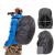 Joy Walker Waterproof Backpack Rain Cover for (15-90L) Upgraded Anti-Slip Cross Buckle Straps Triple Strengthened Layers for Hiking Camping Traveling Black Large (for 40-50L backpack)