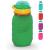 Squeasy Snacker - Green - Reusable silicone squeezy pouch 180ml. Squeezy pouch for self-filling BPA-free