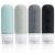 Gemice silicone travel bottles 90ml set 4 pieces of run -out container and travel toilet items set FDA approved refillable fluid container for shampoo cream rinse body care black