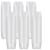 JamHooDirect 6Pcs 50ml Clear Plastic Empty Travel Bottles with Flip Cap Transparent Refillable Cosmetic Containers Squeezable Tubes Includes 12 Stickers for Shampoo Conditioner Lotion Toiletries