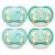Philips Avent Ultra Air Night Pacifiers for Babies 0-6 Months Pack of 4 Includes Transport and Sterilization Box Unisex