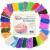 Inscraft Rubber Bands Refill Kit , 12750+ Premium Loom Bands in 26 Colors with 500 Clips ,6 Hooks for Kids Bracelet Weaving Kit DIY Crafting