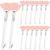 14 Pieces Fan Brushes Facial Applicator Brush Soft Fan Brushes Acid Applicator Brush Cosmetic Makeup Applicator Tools for Mud Cream (Pink) White,Brown,Pink
