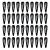 40 Pack Black 2 Inch Barrettes Women Metal Snap Hair Clips Accessories