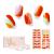NAILOG Semi Cured Gel Nail Strips 34 pcs Salon-Quality Gel Nail Stickers Long Lasting Nail Wraps for Women with Soft Gel Finish Lollipop