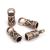 JGFinds Cord End Caps - 95 Pack for 3.5mm Cord Cylinder Antique Carved Look Copper Color DIY Jewelry Making Supplies