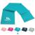 Coresteady Resistance Band For Men & Women - Exercise Band to Build Strength Flexibility Muscle & Tone - For Fitness Stretching Pilates Physio & Yoga - With Exercise Guide 3. TURQUOISE 1.3 Metre