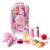 M&U MAKE YOU UP 8Pcs Lip Glosses Care Set with Suitcase Glitter Popsicle Shape Fruity Flavors Lip Glosses Lipsticks in Realistic Suitcase Toy for Kids Makeup Ages 5+ Non Toxic & Kids Friendly