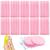 120 Pcs Facial Sponges Compressed Face Cleansing Sponge Makeup Removal Sponge Pads Exfoliating Wash Round Sponge for Women Girls Pink