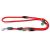 lionto Adjustable Dog Leash Multifunctional Leash Double Leash Shoulder Leash Robust Weatherproof Length 200 cm Red Red Medium