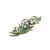 ShungFun Women French Hair Clips Vintage Metal Leaf Pearls Bronze Hair Clips Retro Big French Clips Pigtail Spring Clips Hair Holders Barrettes