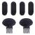 NAIHOD 6 Pcs Volume Hair Base Set Puff Hair Head Cushion Styling Insert Braid Tool Invisible Fluffy Hair Pad Bump up Comb Clip Sponge Bun Hair Pad Fluffy Hairstyle Tools Accessories for Women Girl
