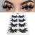 Mikiwi 25mm Lashes, Dramatic 6D Faux Mink Lashes, Fluffy Volume Eyelashes, Thick Crossed Lashes, Long Faux 25mm Mink Lashes (6D4-05) 6D05/25MM