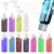 Zoe tekway 10 pieces transparent 100 ml small bottles hand luggage rice set with flip cap empty travel bottles for filling (with three nozzles and a funnel)
