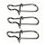 100 Pack Duo Lock Snaps Size 0-8 Black Nice Snap Swivel Solid Rings Stainless Steel USA Fishing Tackle Kit - Test: 26LB-220LB 0#-26LB-100PCS