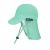 weVSwe Baby Toddler Sun Hat UPF 50+ Swim Cap Flap Neck Protection Adjustable Chin Straps UV Sun Protection Hats Light Green Blue 0-6 Months