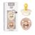 BIBS Color Schnuller 2-pack BPA-free cherry shape nipple.Natural rubber/latex made in Denmark.Size 1 |0+ months |2-pack Ivory / Blush size 1 (2-pack) Ivory / Blush