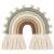 FANXIYA Rainbow Macrame Wall Hanging Decorations for Nursery D cor Kids Bedroom Woven Tassel for Girls& Boys Handmade Playroom Cotton Accessories for Baby Toddler Room (Beige)