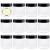 TUZAZO 4 Oz Plastic Containers with Lids and Labels BPA Free, Clear Empty Refillable Round 4oz Plastic Jars with Lids for Cosmetics, Lotions, Body Butter, Slime & Beauty Products (12 Pack)