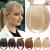 Clip in extensions pony hair part natural hair extension 1 piece 2 clips smooth art hair like real hair for women natural blonde blonde blonde