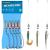 Texas-Rigs-for-Bass-Fishing-Leaders-with-Weights-Hooks-Rigged-Line-Kit 3/0 Hooks-1/4 oz Weight-5pcs