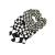 Checkered Plaid Scrunchies Black White Plaid Checkered Hair Scrunchies Checkerboard BW17 (Black White Plaid-3 Pcs)