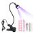 LIONVISON UV Nail Lamp LED Nail Lamp with 4 Adjustable Intensity for Nail Polish Curing 5W Rotatable UV Lamps for Gel Nails with Securing Clip Nail Lamp for Home DIY Salon Manicure (Black)