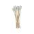 Cotton buds 50 pieces large head one-sided 150mm wooden cotton swabs non-sterile