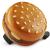 MARQUE Hamburger Bike Bell  Bicycle Bell for Most Bikes, Also Fit Balance Bike and Scooter, Must Have Cycling Accessory