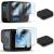 FitStill Screen Protector for GoPro Hero 11/10 / 9 Black, Ultra lear Tempered Glass Back Screen Protector + Tempered Glass Lens Protector+Tempered Glass Front Screen Protector+Lens Cover - 2 Packs