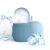 Joyeee Ice Face Roller Reusable Silicone Mold Face Massage Eye Facial Beauty Skin Care Tools Apply Ice for Shrink Pores Anti Wrinkle Reduce Puffiness Improve Skin Elasticity Striped Light Blue