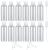 Piankeke 12 pieces of travel bottles set 100ml of empty plastic bottles cosmetic bottles with 2 nozzles and 2 small funnel cosmetics travel containers for air travel shampoo lotion shower gel