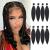 Leeven 8 Packs Pre Stretched Braiding Hair Extension Yaki Texture Hot Water Setting EZ Braids Kanekalon Hair for Coi Leray Braids Black Braiding Crochet Hair Extensions /16 Inch 1B# 16 Inch (Pack of 8) 1B