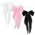 Silky Satin Hair Bows for Women 3 PCS Big Black Bow White Bow Pink Bow Bowknot Metal Spring Clip Oversized Long Tail Hair Ribbons Ponytail Holder French Barrettes Hair Accessories Black & White & Pink