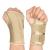 NuCamper Wrist Brace Carpal Tunnel Right Left Hand for Men Women Night Wrist Sleep Supports Splints Arm Stabilizer with Compression Sleeve Adjustable Straps for Tendonitis Arthritis Pain Relief Left Hand-Beige Small/Medium (Pack of 1)