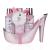 Accentra marble swimming set in beautiful pink pumps 4 -part swimming set beauty set care set shower set - for a relaxed spa experience ros pink single