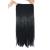 MapofBeauty 23" Long Straight Clip in Hair Extensions Hairpieces (Black)