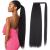 30 Inch Kinky Straight Ponytail Extension  Soft & Natural as Human Hair  Wrap Around Ponytail Extension for Black Women  Long Italian Yaki Synthetic Hair Extension  Natural Black(1B)