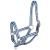 PFIFF 100996 Foal Halter Halter for Foals Striped Blue-Light Blue One Size