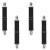 Adjustable Boot Straps Pant Stirrups Clips Boot Clips for Women and Men Motorcycle Biker Smooth Jeans Trousers Bed Sheets Black