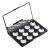 Allwon Empty Magnetic Eyeshadow Makeup Palette with 12pcs 26mm Round Metal Pans Mirror Included