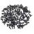 Royee 100 Pcs Mini Brads Fasteners Metal Plated Round Paper Fasteners Brass Pastel for Paper Craft Scrapbooking DIY Art Handmade Project Decorative Supplies (Black)