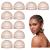 Dreamlover hair network for wigs transparent wig's cap reverse network for women HD WIG Caps dark brown 12 pieces HD dark brown