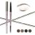 Music Flower Double Ended Eyebrow Pencil Waterproof Brow Pen Smudgeproof Long lasting Eye Makeup Pack of 1 Khaki Brown